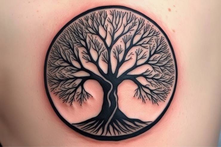 Circle Of Life Family Tree Tattoo 2