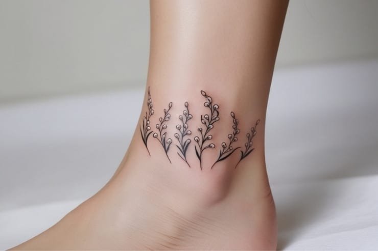 Lily of the Valley Minimalist Tattoo