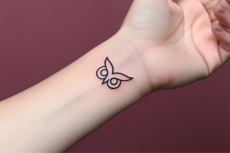 Minimalist Owl Eye On Wrist For Subtle Impact 2