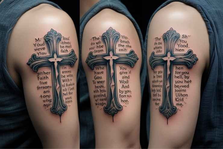 Bible Verse Cross Tattoos