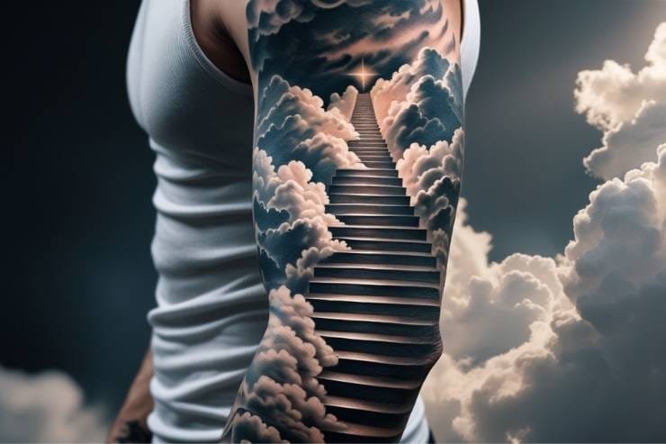Enlightening Sleeve Design Tattoo