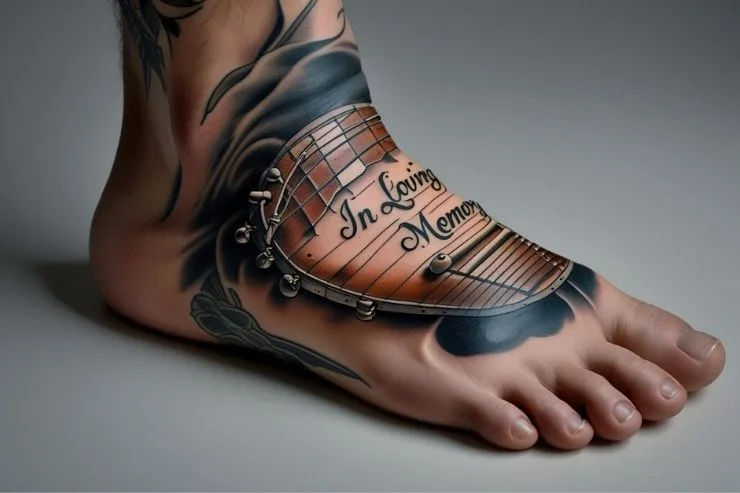 rip brother Tattoo on the Feet