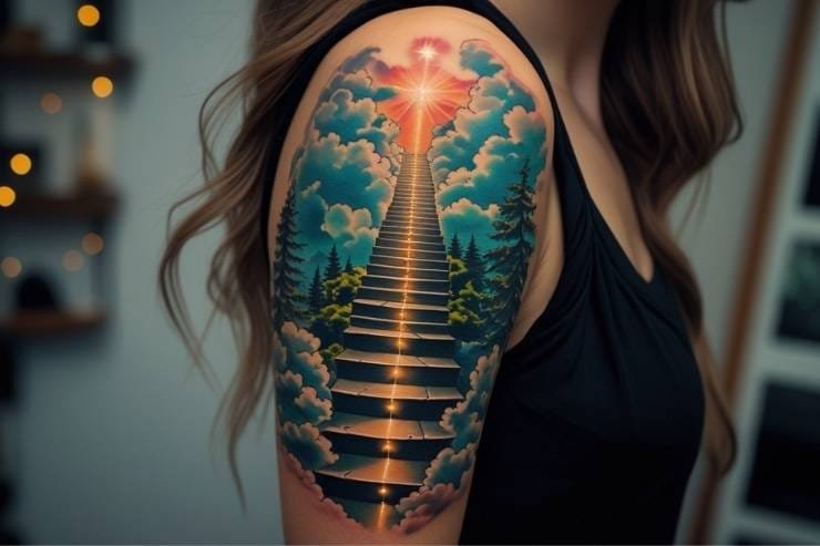 Radiant Stairway to Heaven Design with Realistic Twist