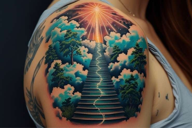 Radiant Stairway to Heaven Designs with Realistic Twist