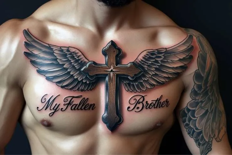 Religious RIP Brother Tattoo