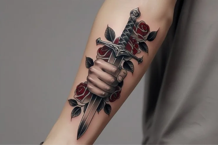Remembrance Tattoo For RIP Brothers